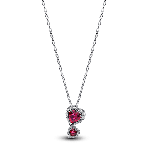 Collar Halo Rojo Corazones