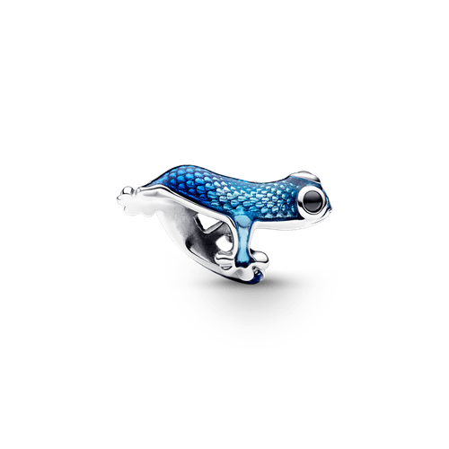 Charm Gecko Azul Metálico Pandora Plata Esterlina
