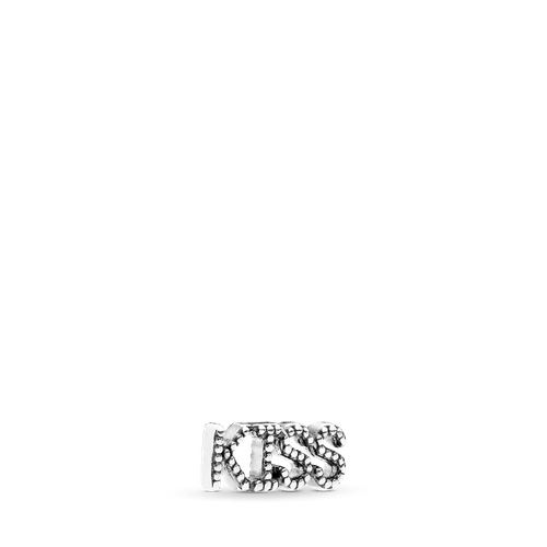 Pequeño Elemento Para Medallón Escrito "Kiss"