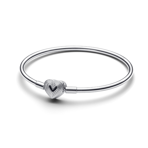 Brazalete Rígido Cierre Corazón Radiante