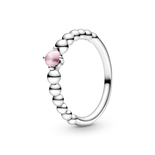 Anillo de abalorios Rosa Pétalo