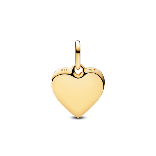 Charm de Medallón Corazón Grabable