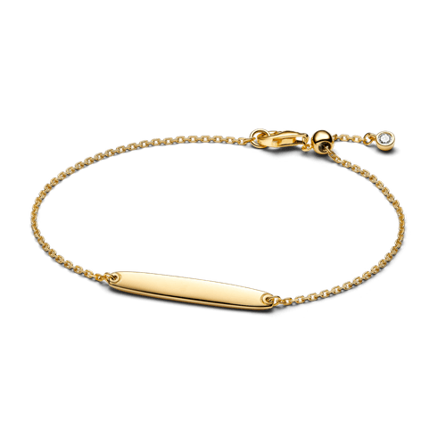 Brazalete De Cadena Con Barra Grabable
