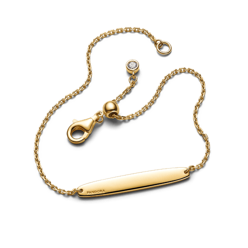 Brazalete De Cadena Con Barra Grabable