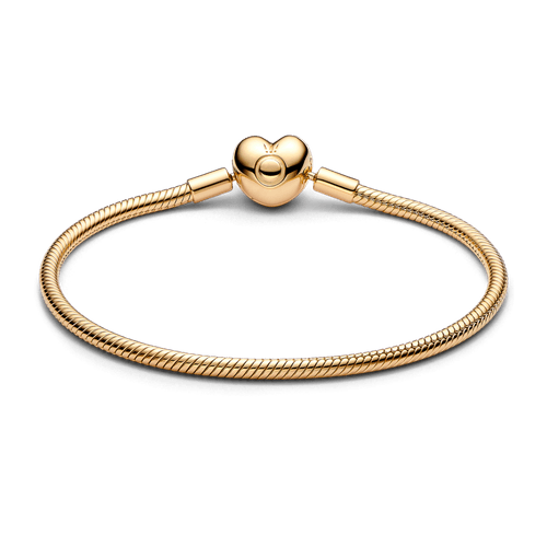Brazalete Pandora Moments Cadena de Serpiente con Cierre de Corazón