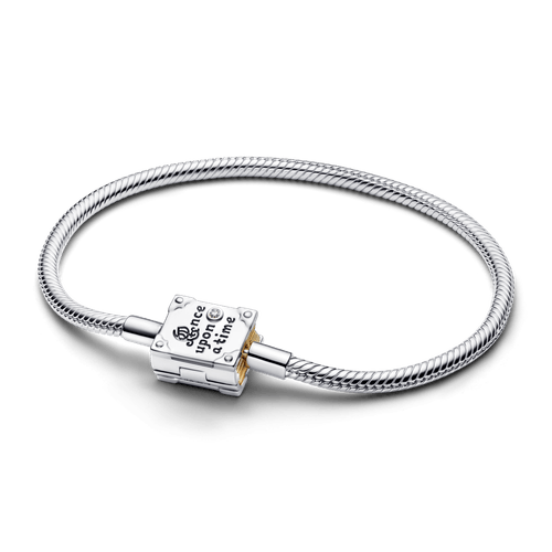 Brazalete Disney Princesa Storybook con Diamante Cultivado en Laboratorio y Cadena Tipo Snake