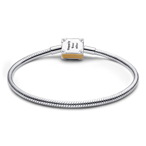 Brazalete Disney Princesa Storybook con Diamante Cultivado en Laboratorio y Cadena Tipo Snake