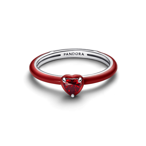 Anillo Corazón Chakra Rojo