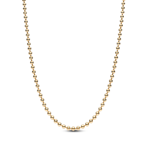 Collar Cadena de Bolas Dorado