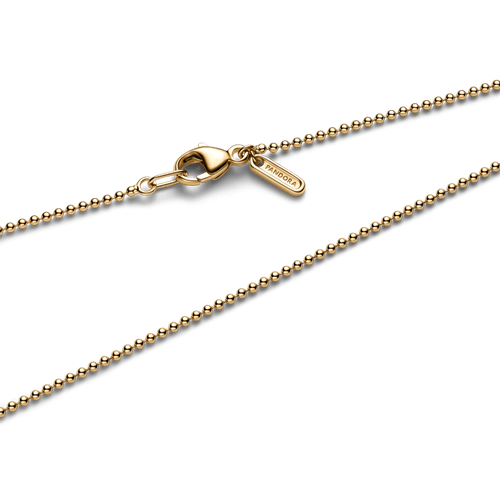 Collar Cadena de Bolas Dorado