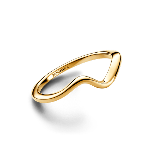 Anillo Ola Pulida Oro