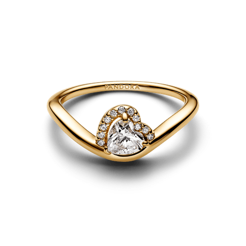 Anillo Corazón Ondulado