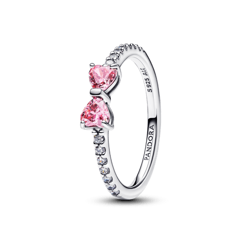 Anillo Moño Rosado Brillante