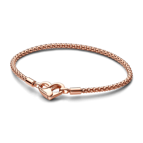 Pulsera Cadena con Tachuelas Pandora Moments Recubrimiento en Oro Rosa de 14k