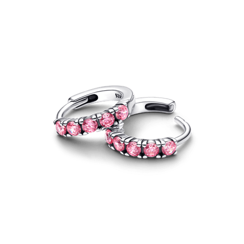 Argollas Huggie Rosa
