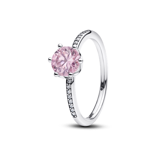 Anillo Corona Deslumbrante Rosa