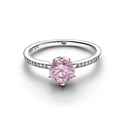 Anillo Corona Deslumbrante Rosa