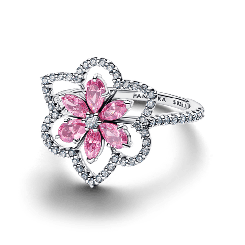 Anillo Cóctel Doble Flor